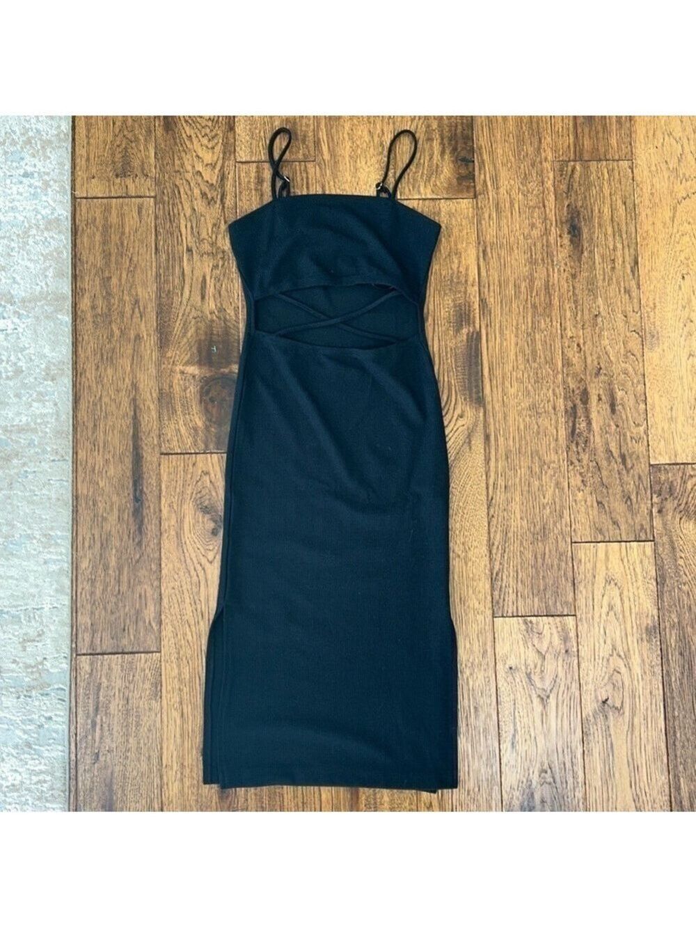 NWT: Forever 21: Black Knit Dress: Size Small - Picture 2 of 7